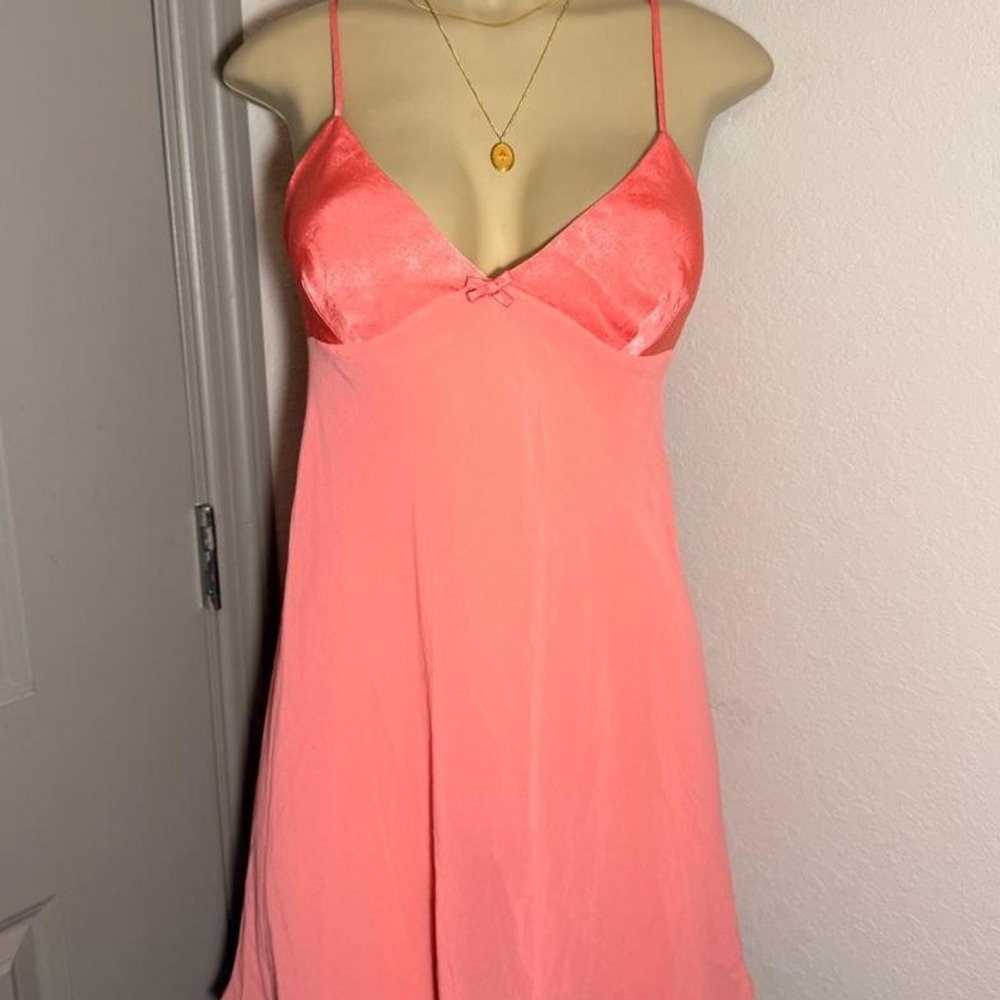90s Victoria's Secret vintage pink lace slip dress